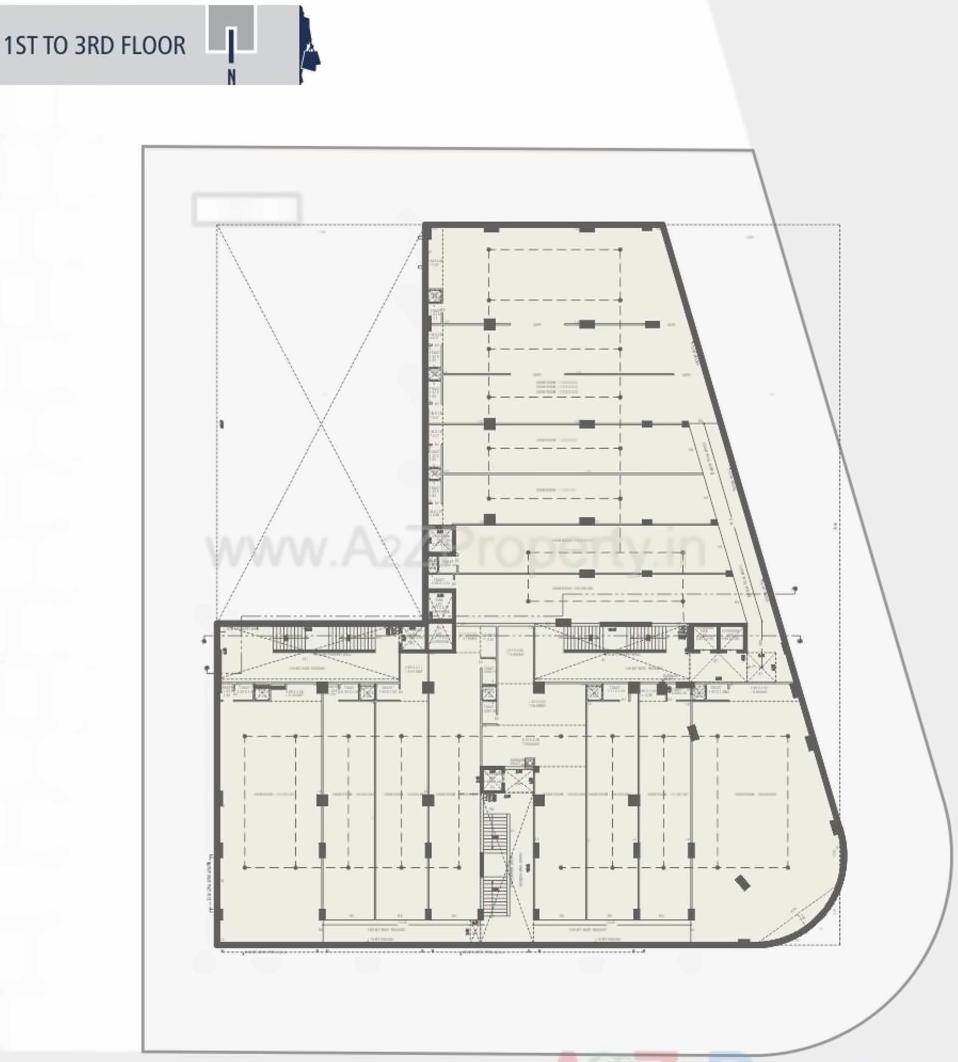 Layout of real estate project One World West located at Ambli, Ahmedabad, Gujarat