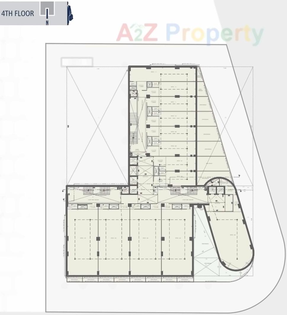 Layout of real estate project One World West located at Ambli, Ahmedabad, Gujarat