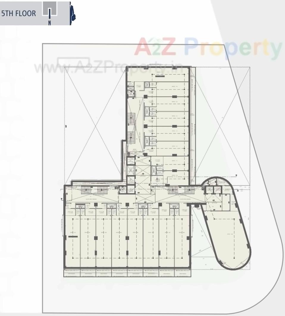 Layout of real estate project One World West located at Ambli, Ahmedabad, Gujarat