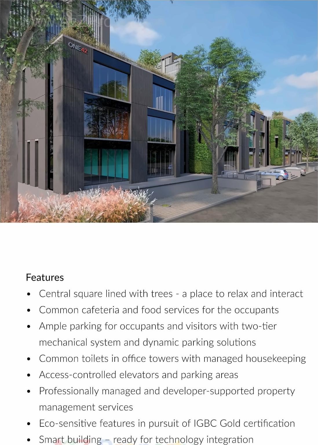 3D Elevation of real estate project One located at Ambli, Ahmedabad, Gujarat