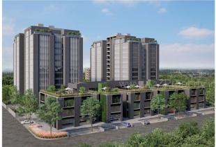 Elevation of real estate project One located at Ambli, Ahmedabad, Gujarat