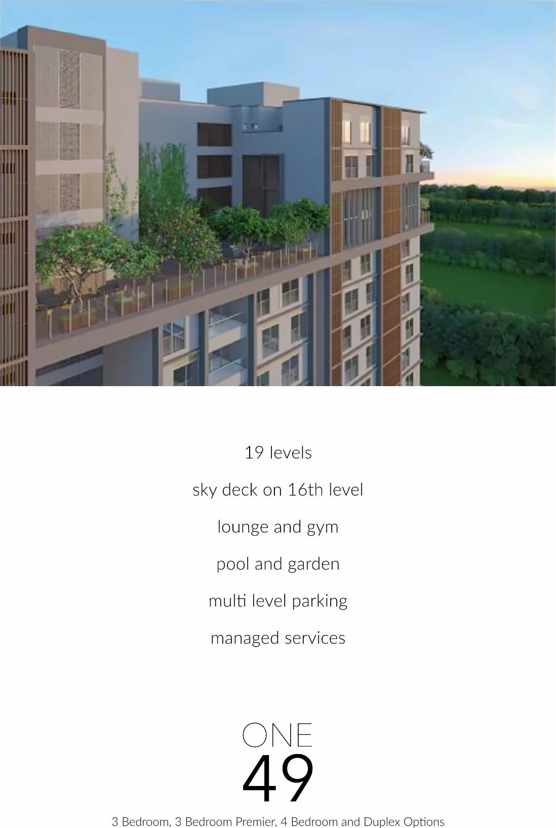 3D Elevation of real estate project One located at Ambli, Ahmedabad, Gujarat