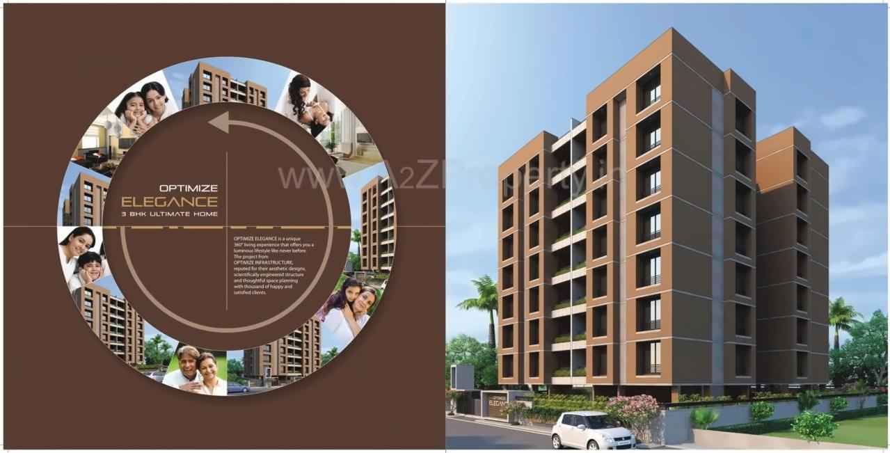 3D Elevation of real estate project Optimize Elegance located at Bodakdev, Ahmedabad, Gujarat
