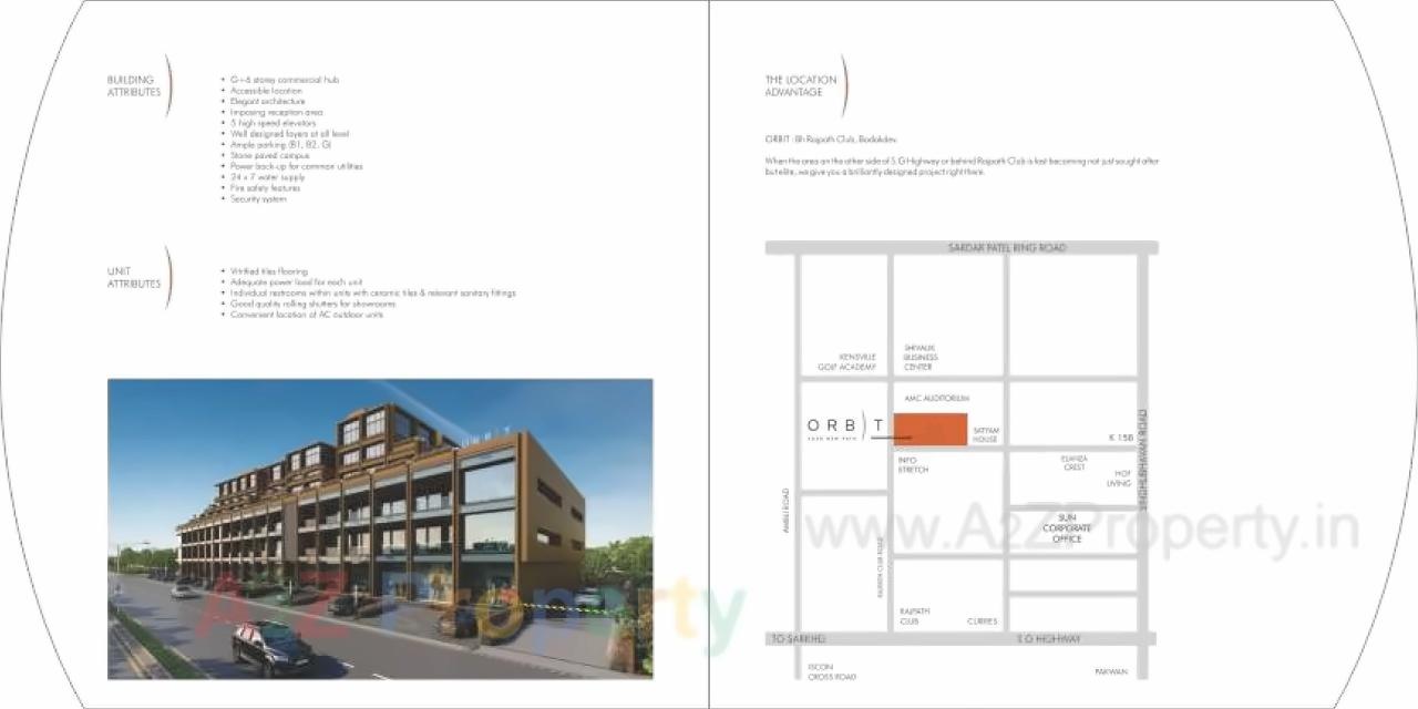 Layout of real estate project Orbit located at City, Ahmedabad, Gujarat