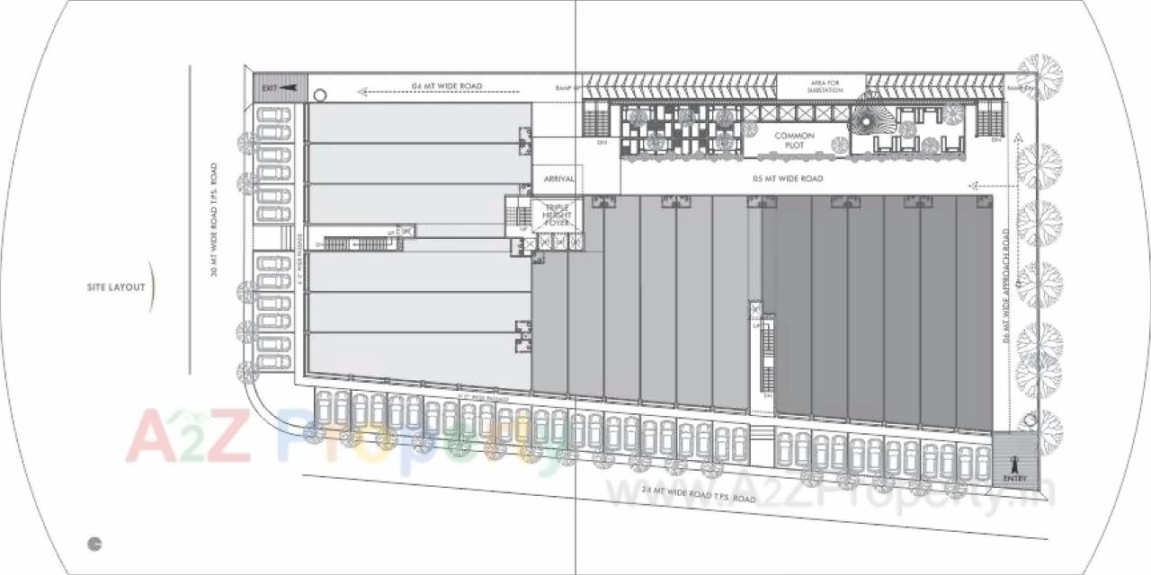 Layout of real estate project Orbit located at City, Ahmedabad, Gujarat
