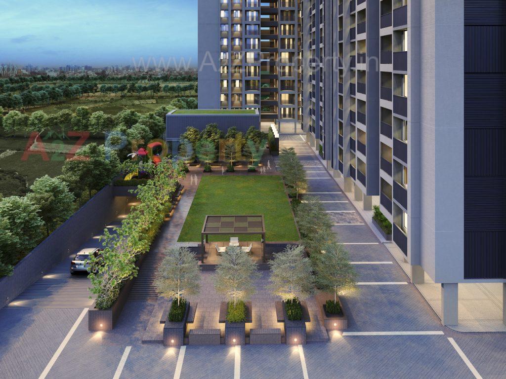 3D Elevation of real estate project Orchid Exotica located at Makarba, Ahmedabad, Gujarat