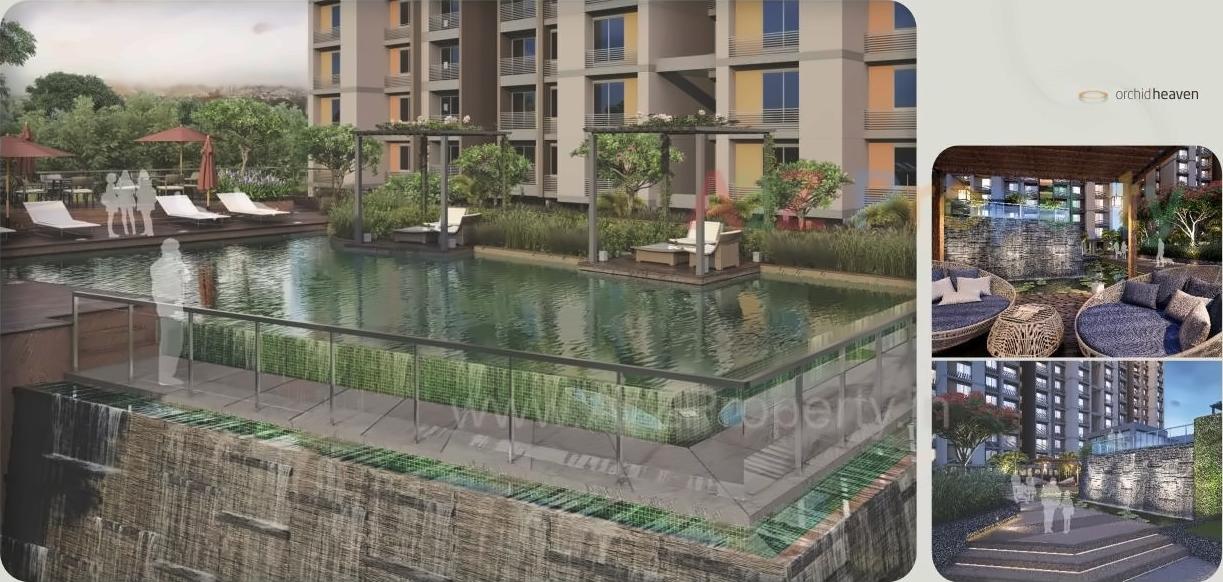 3D Elevation of real estate project Orchid Heaven located at City, Ahmedabad, Gujarat