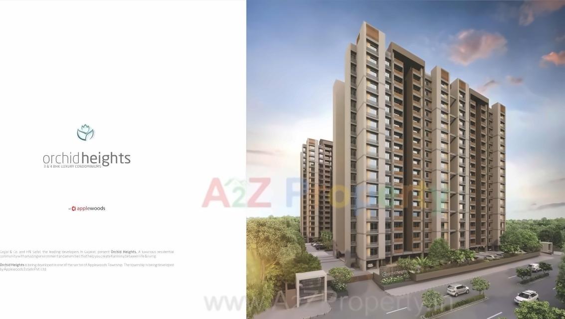 3D Elevation of real estate project Orchid Heights located at City, Ahmedabad, Gujarat