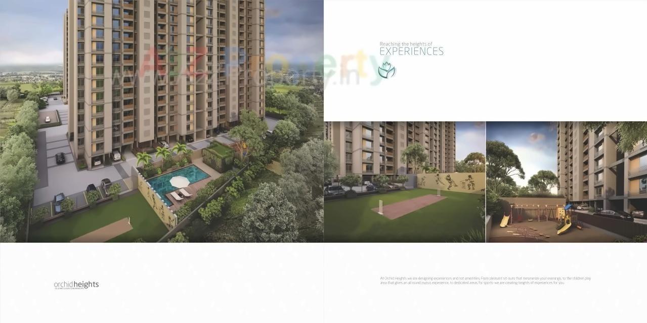3D Elevation of real estate project Orchid Heights located at City, Ahmedabad, Gujarat