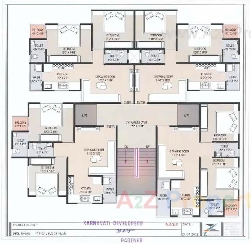 Layout of real estate project Orchid Heritage located at Naroda, Ahmedabad, Gujarat