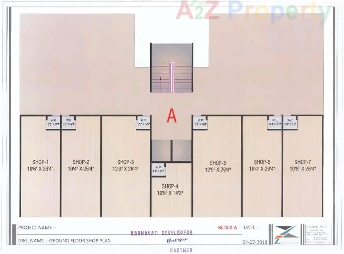 Layout of real estate project Orchid Heritage located at Naroda, Ahmedabad, Gujarat