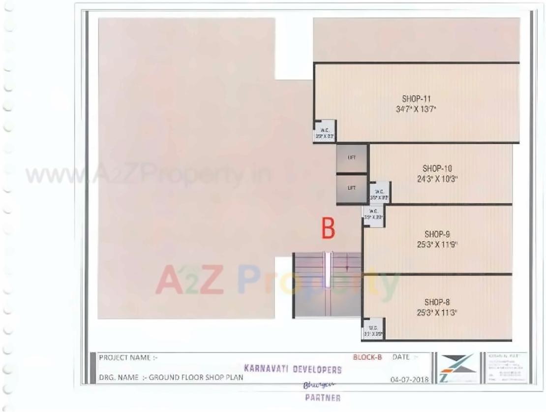 Layout of real estate project Orchid Heritage located at Naroda, Ahmedabad, Gujarat