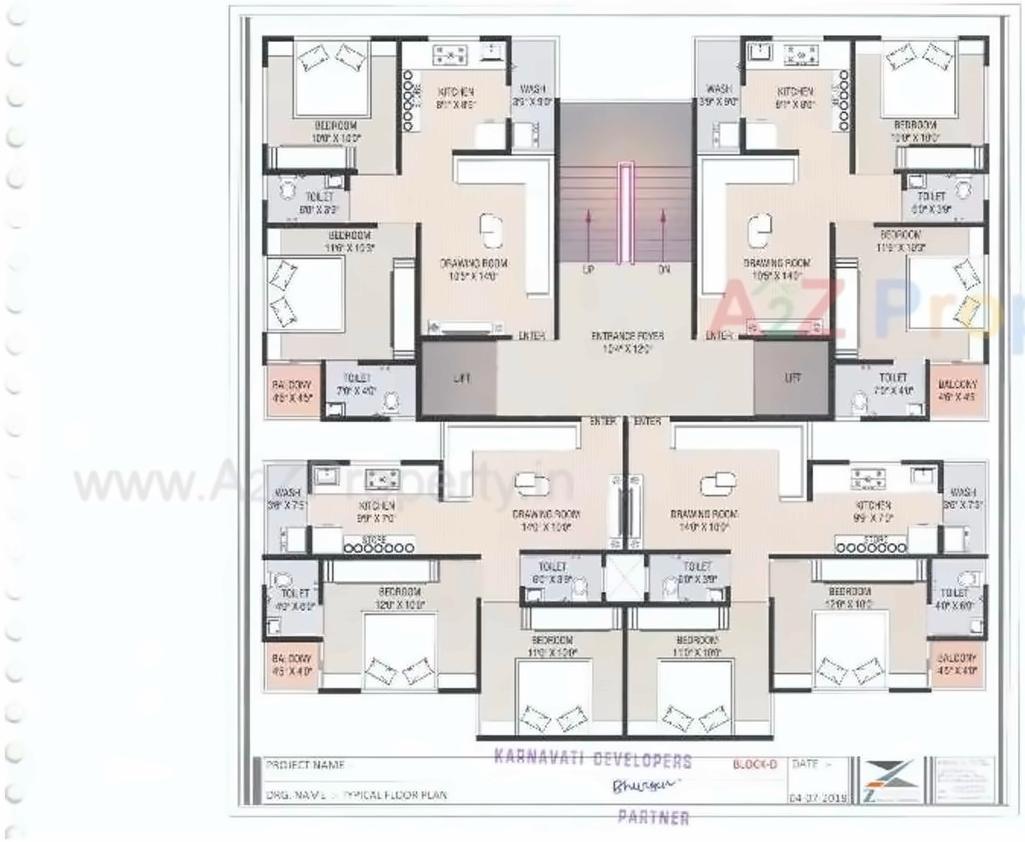 Layout of real estate project Orchid Heritage located at Naroda, Ahmedabad, Gujarat