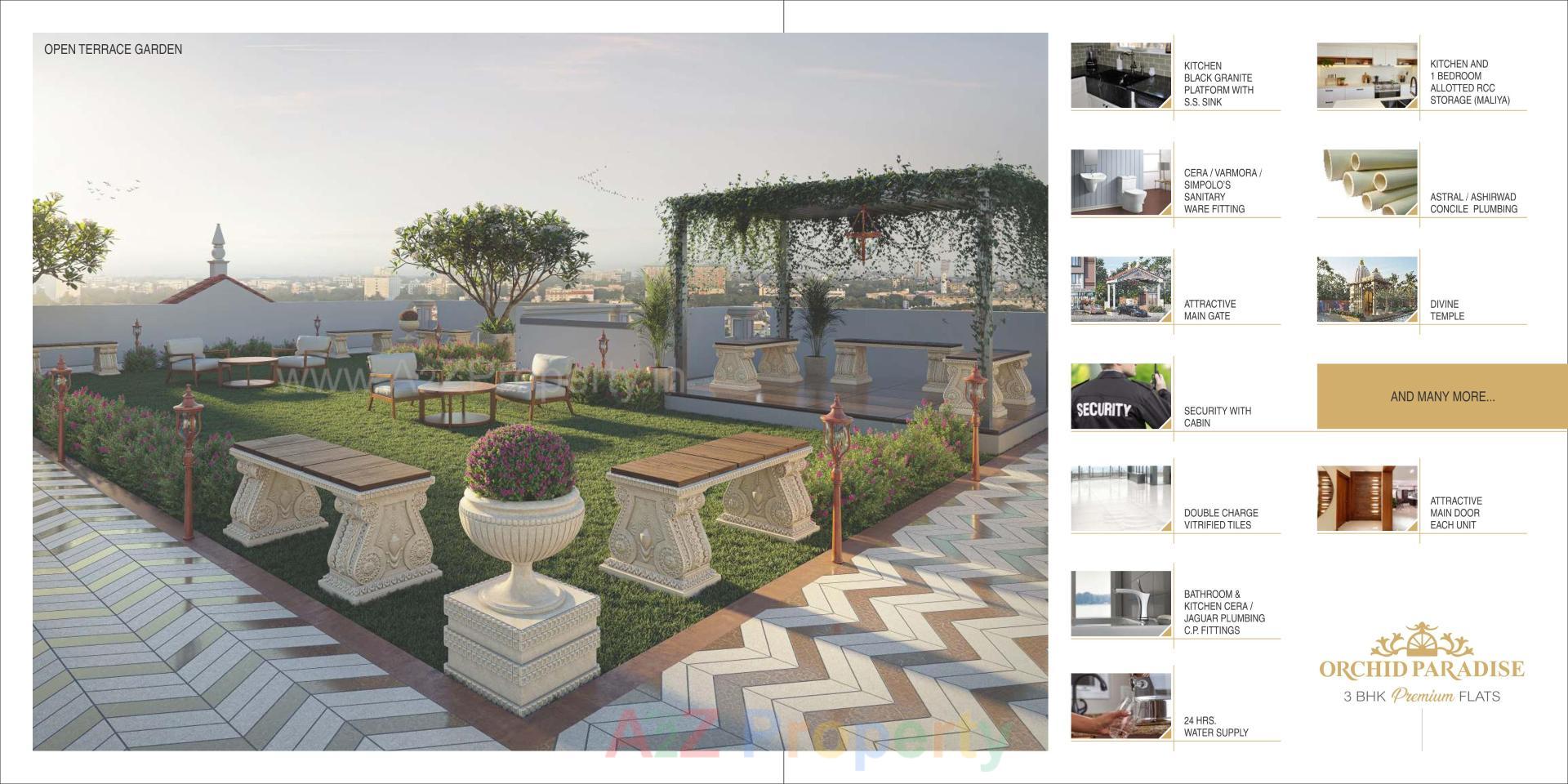 3D Elevation of real estate project Orchid Paradise located at Naroda, Ahmedabad, Gujarat