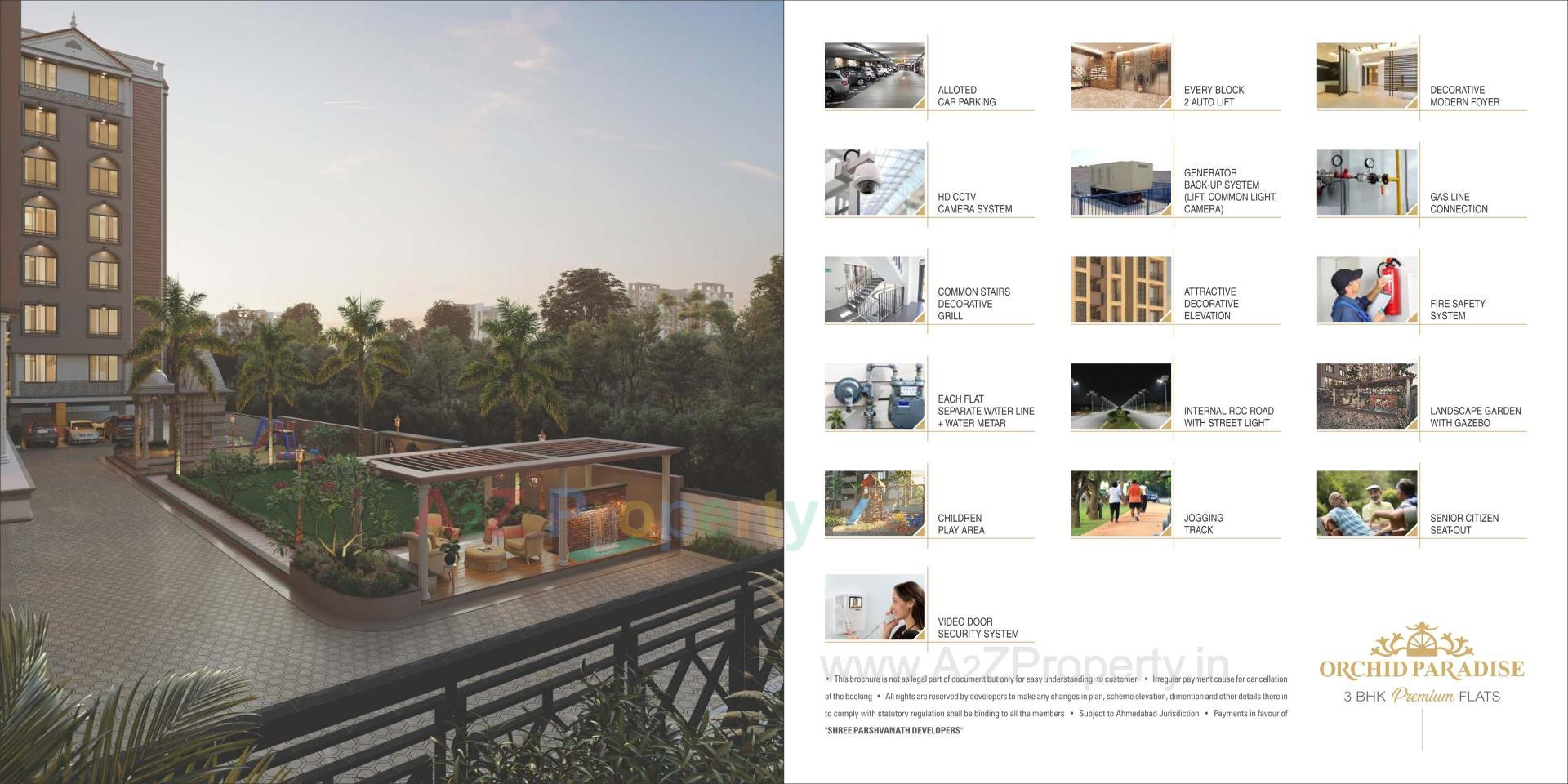 3D Elevation of real estate project Orchid Paradise located at Naroda, Ahmedabad, Gujarat