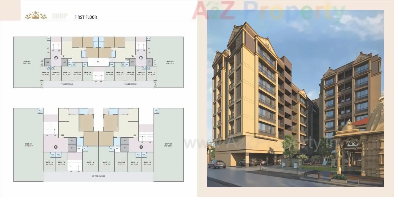 Layout of real estate project Orchid Royal located at Naroda, Ahmedabad, Gujarat