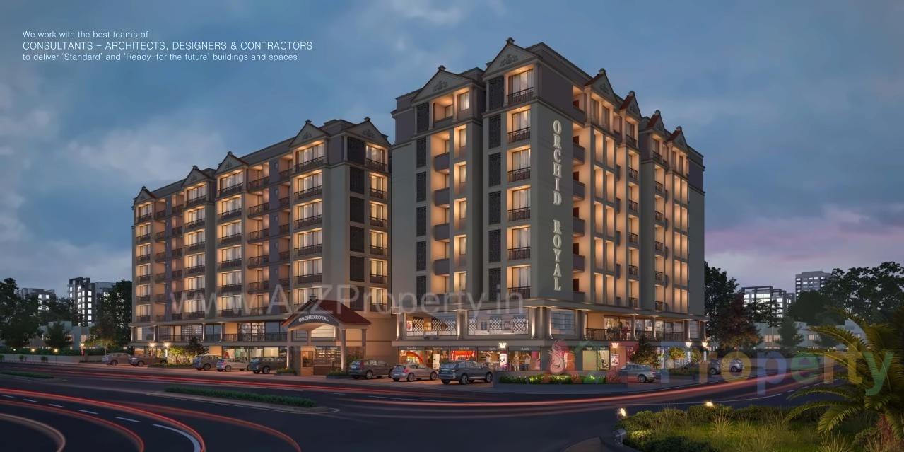 3D Elevation of real estate project Orchid Royal located at Naroda, Ahmedabad, Gujarat