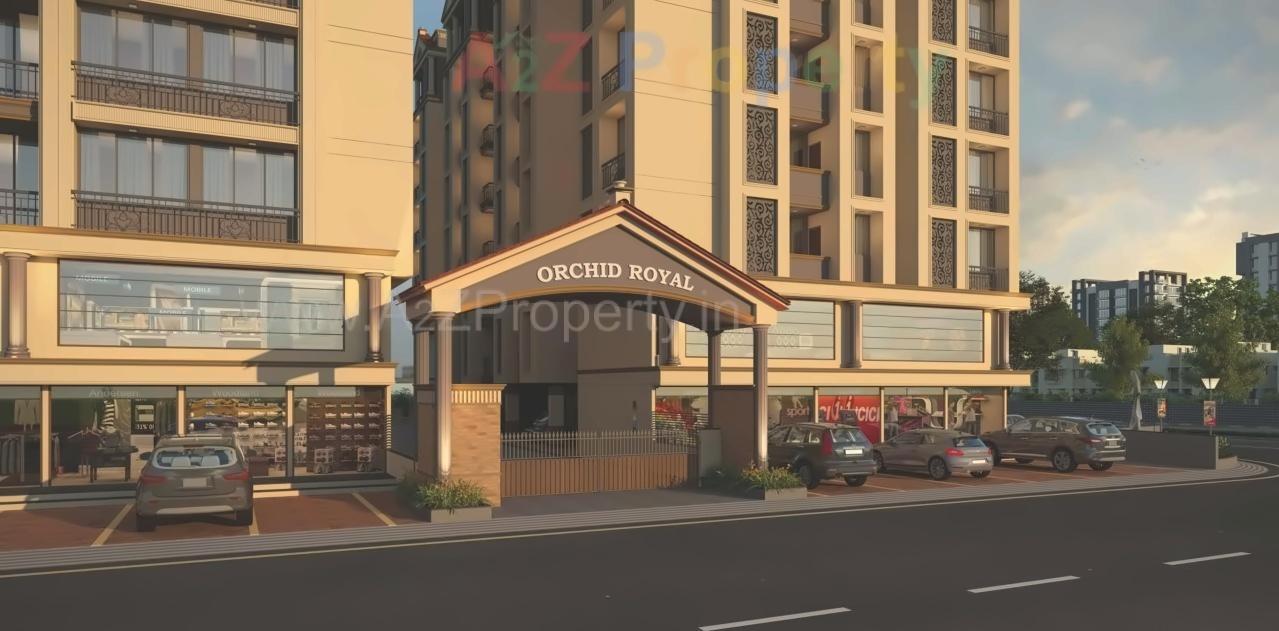3D Elevation of real estate project Orchid Royal located at Naroda, Ahmedabad, Gujarat