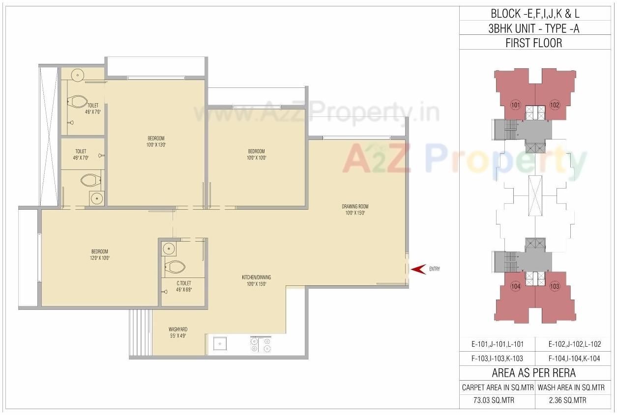 Layout of real estate project Orchid Sky located at Sarkhej, Ahmedabad, Gujarat