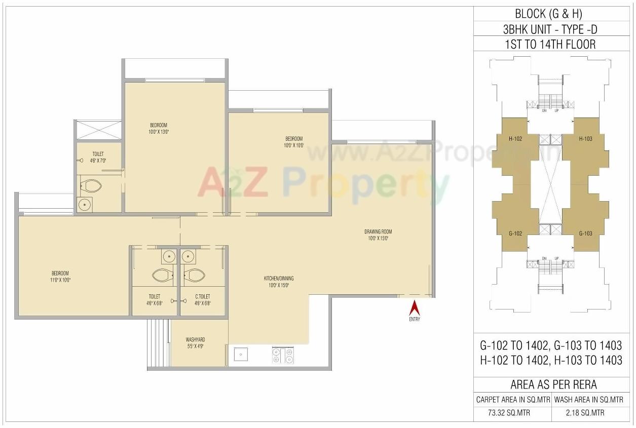 Layout of real estate project Orchid Sky located at Sarkhej, Ahmedabad, Gujarat