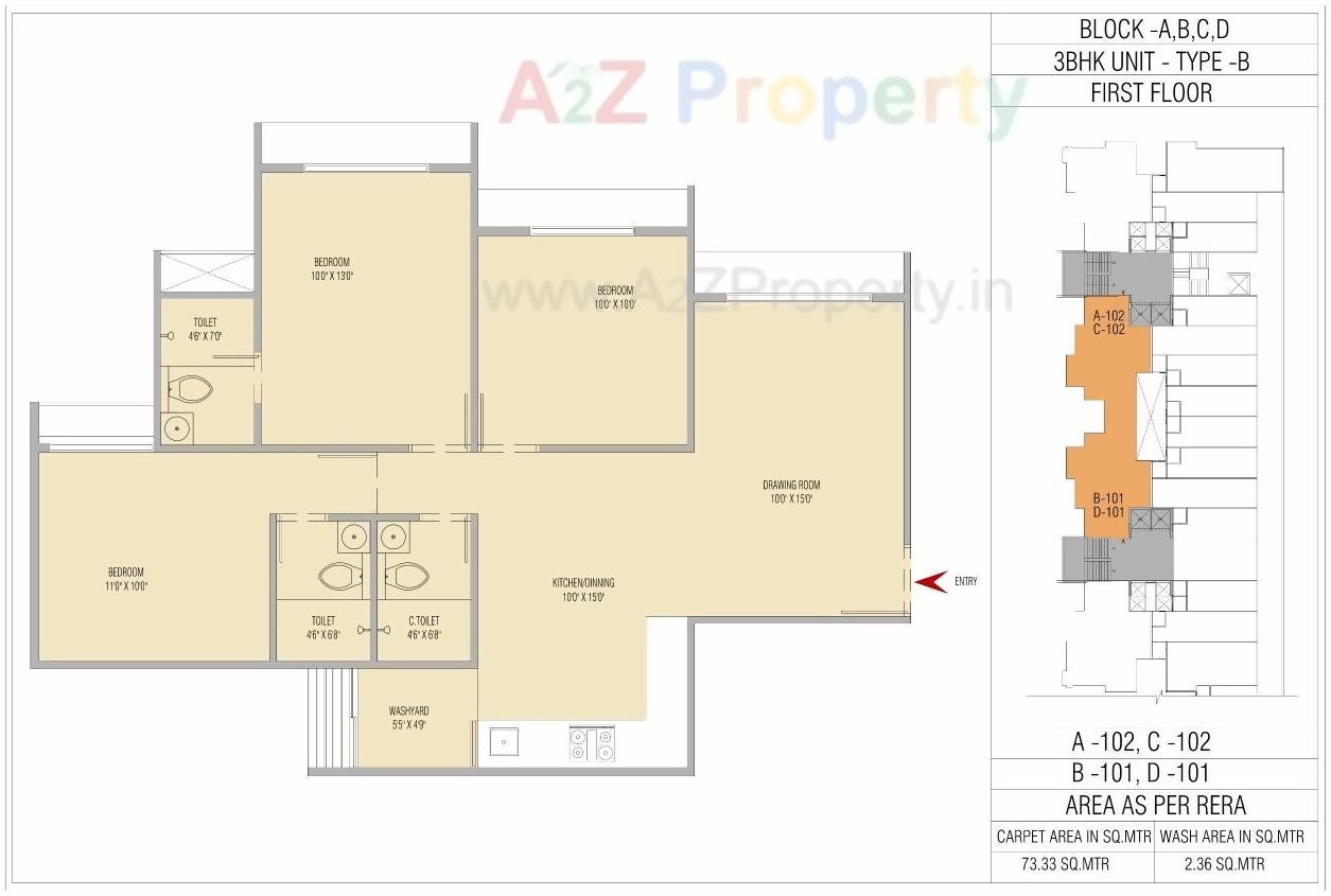 Layout of real estate project Orchid Sky located at Sarkhej, Ahmedabad, Gujarat