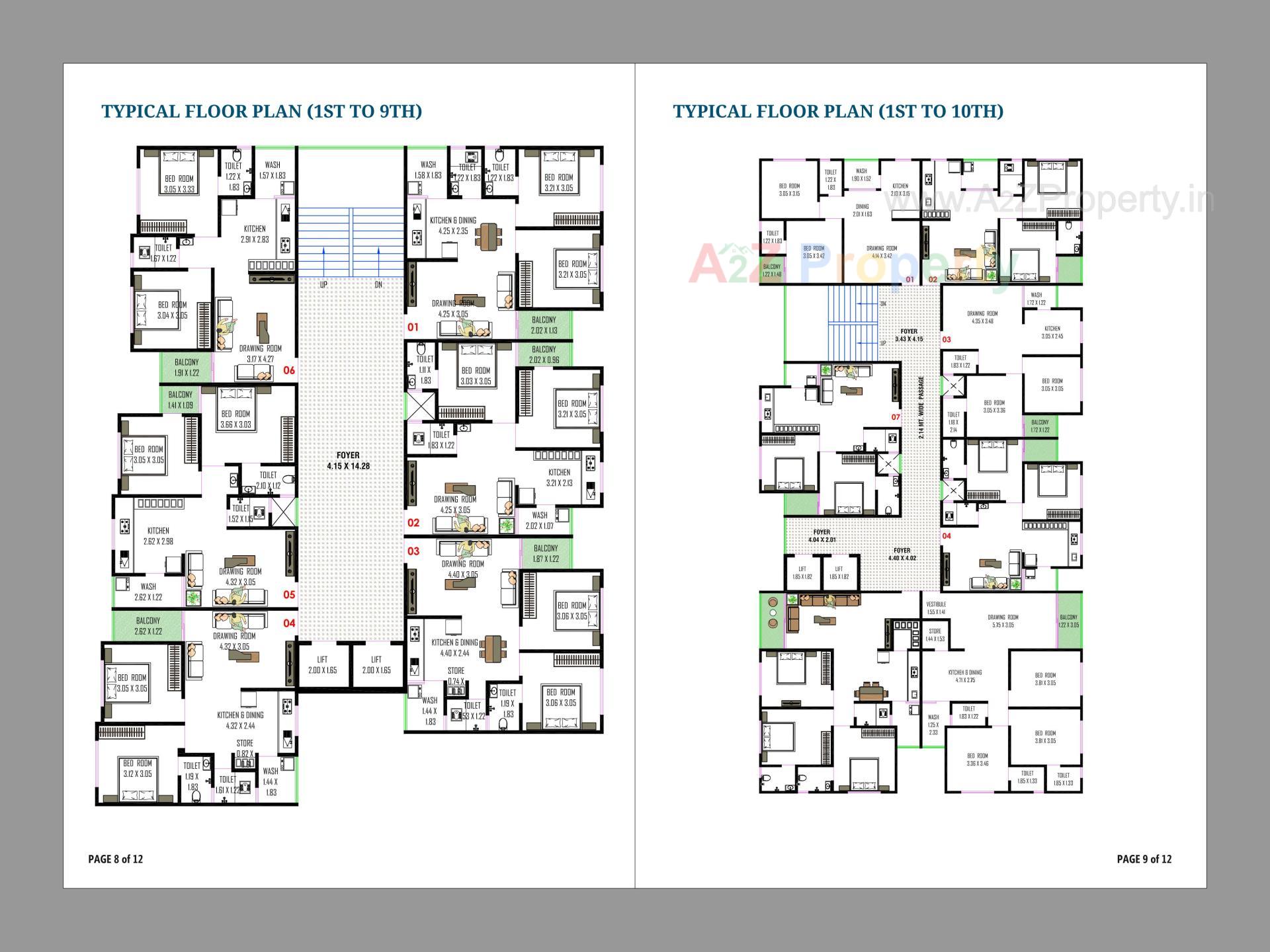 Layout of real estate project Orchid Sky located at Ahmedabad, Ahmedabad, Gujarat