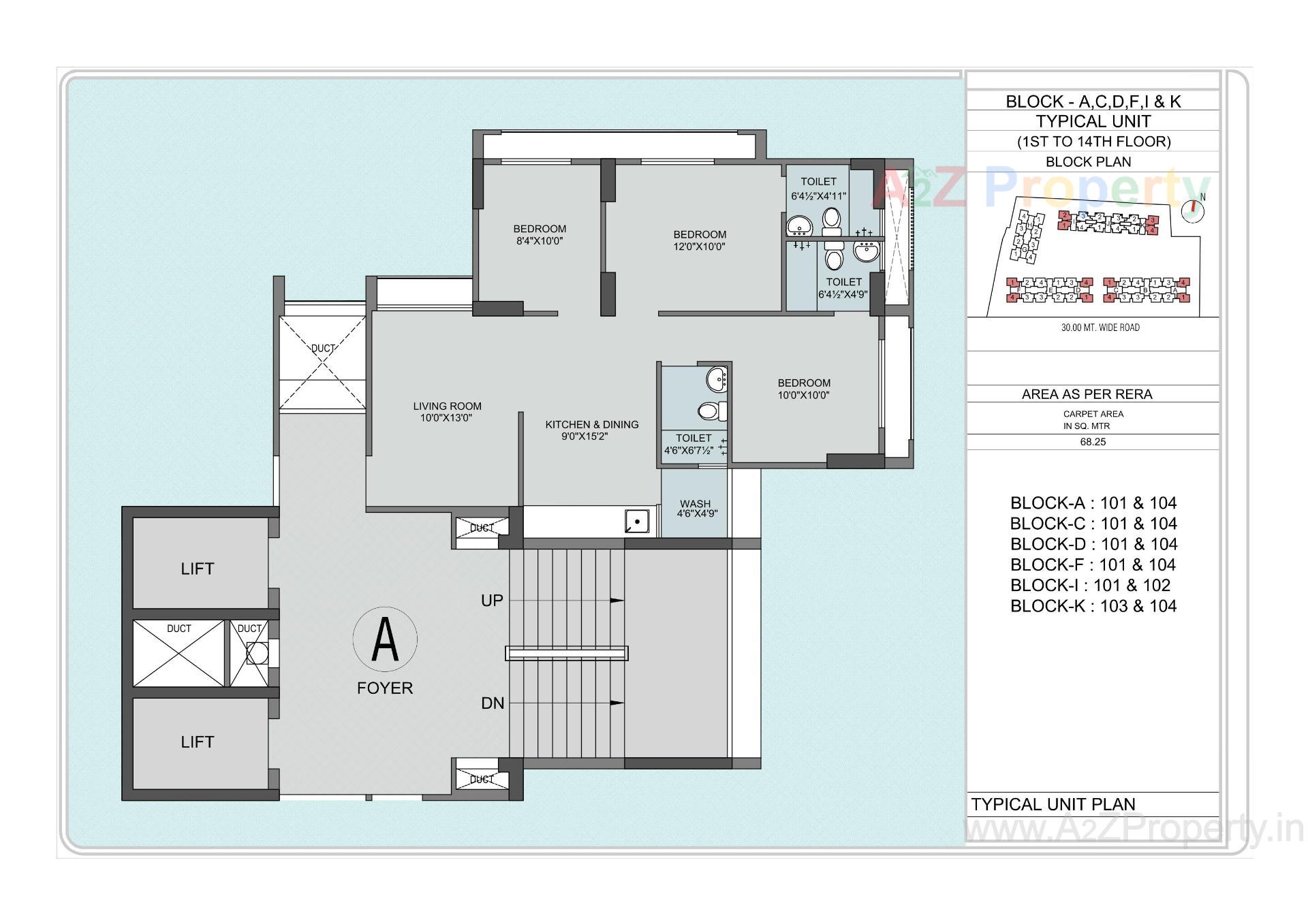 Layout of real estate project Orchid Valley located at Shela, Ahmedabad, Gujarat