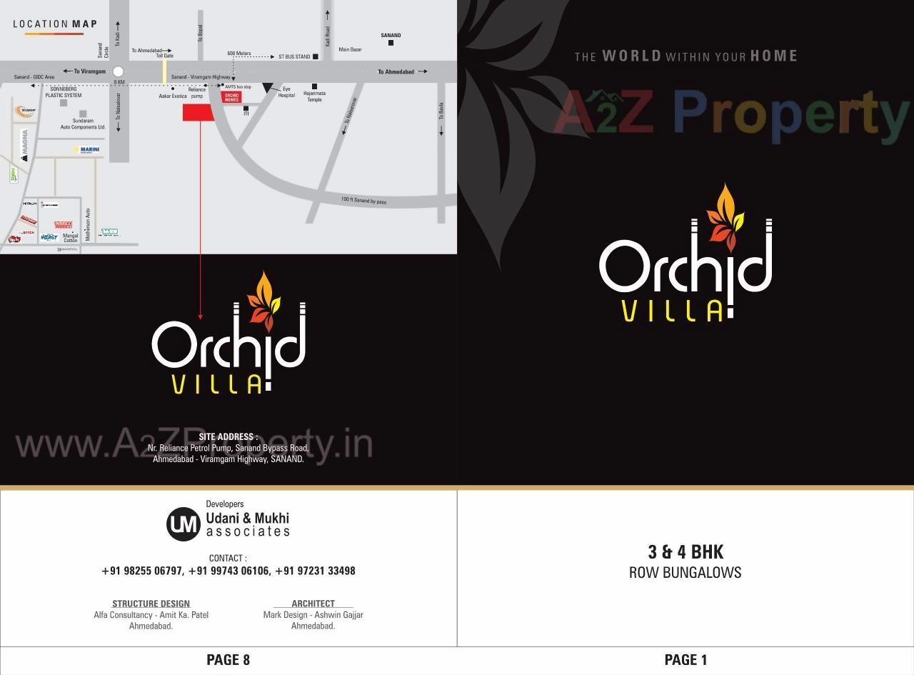  of real estate project Orchid Villa located at Sanand, Ahmedabad, Gujarat