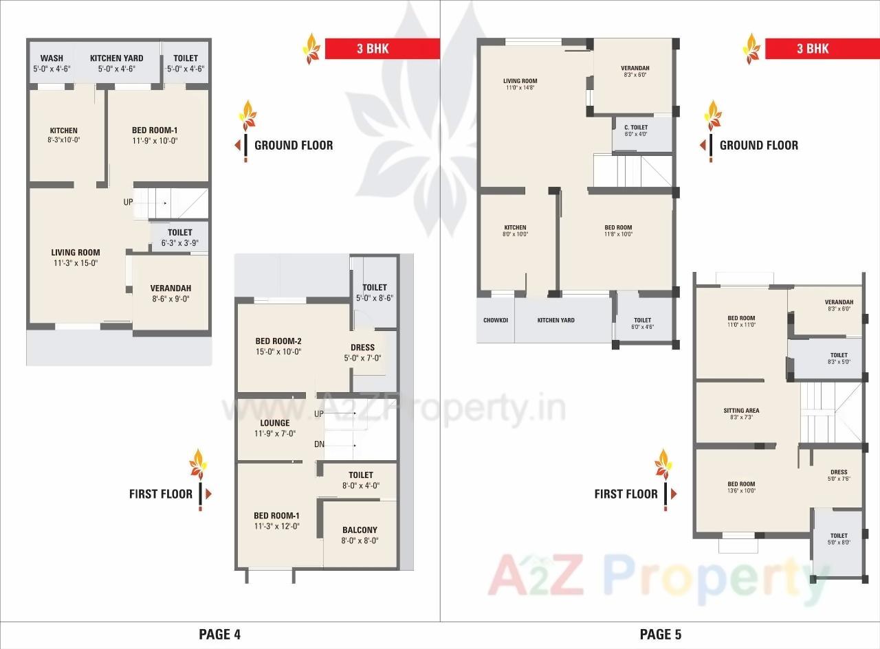 Layout of real estate project Orchid Villa located at Sanand, Ahmedabad, Gujarat