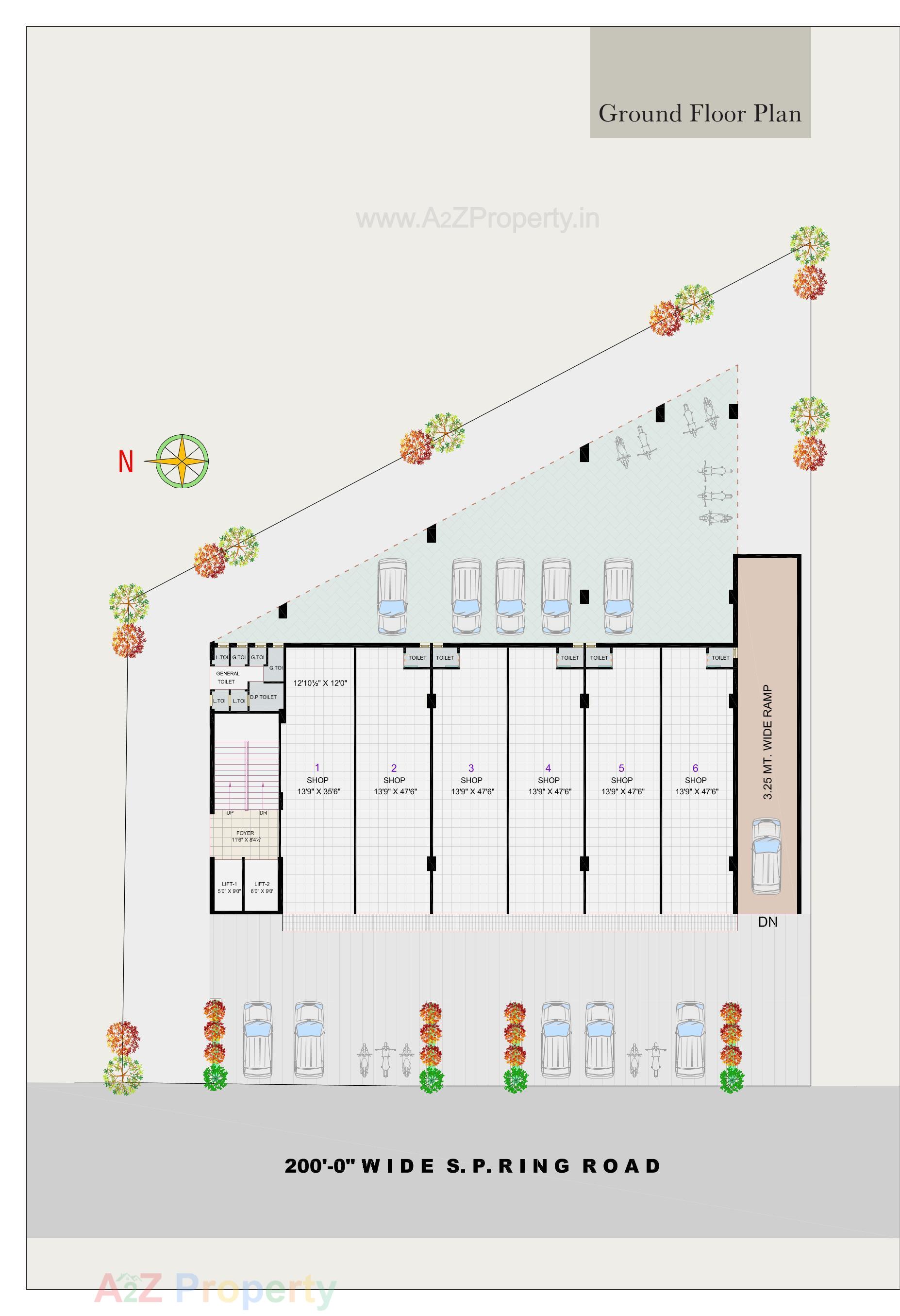 Layout of real estate project Orinda Arcade located at Vastral, Ahmedabad, Gujarat
