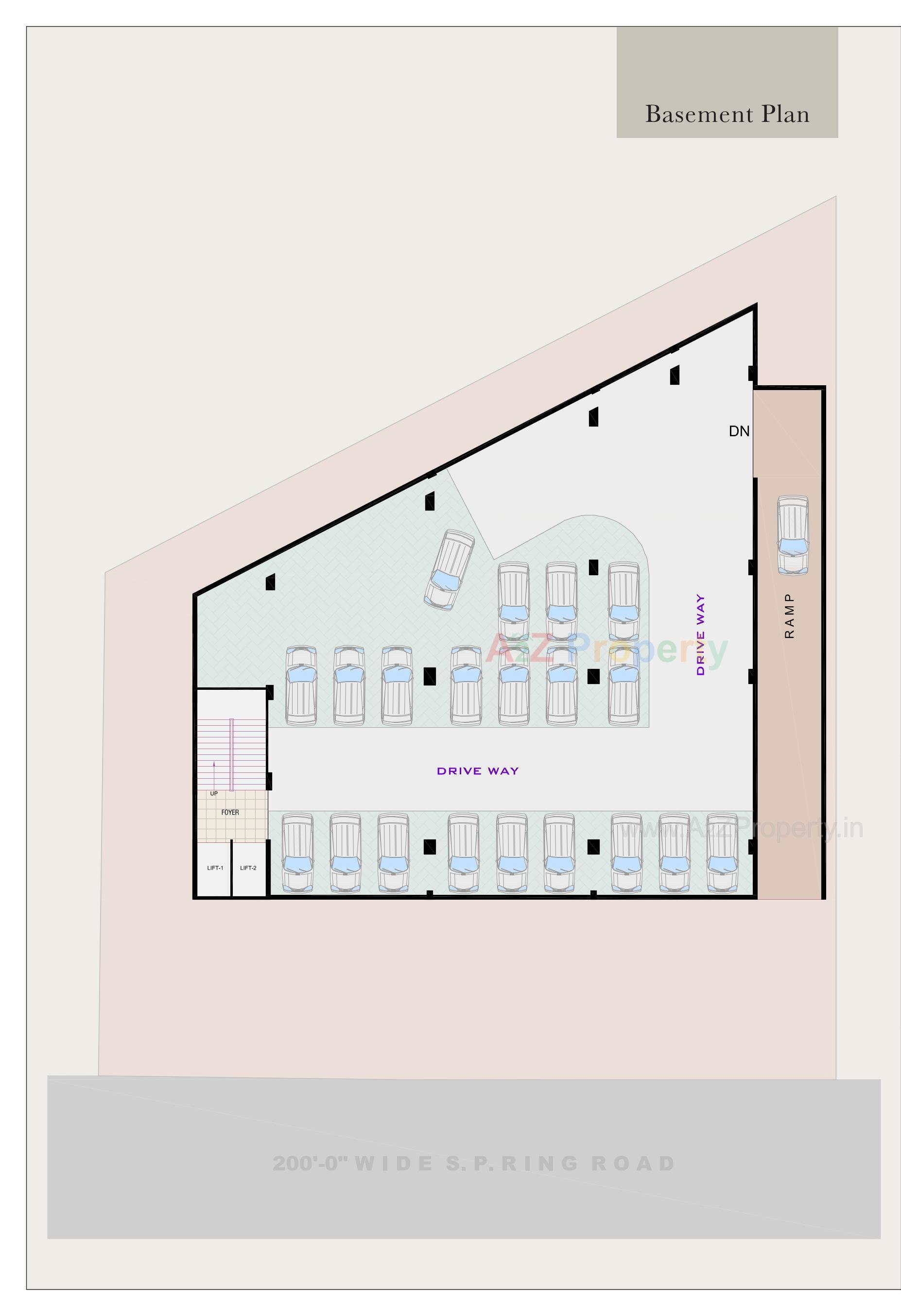 Layout of real estate project Orinda Arcade located at Vastral, Ahmedabad, Gujarat