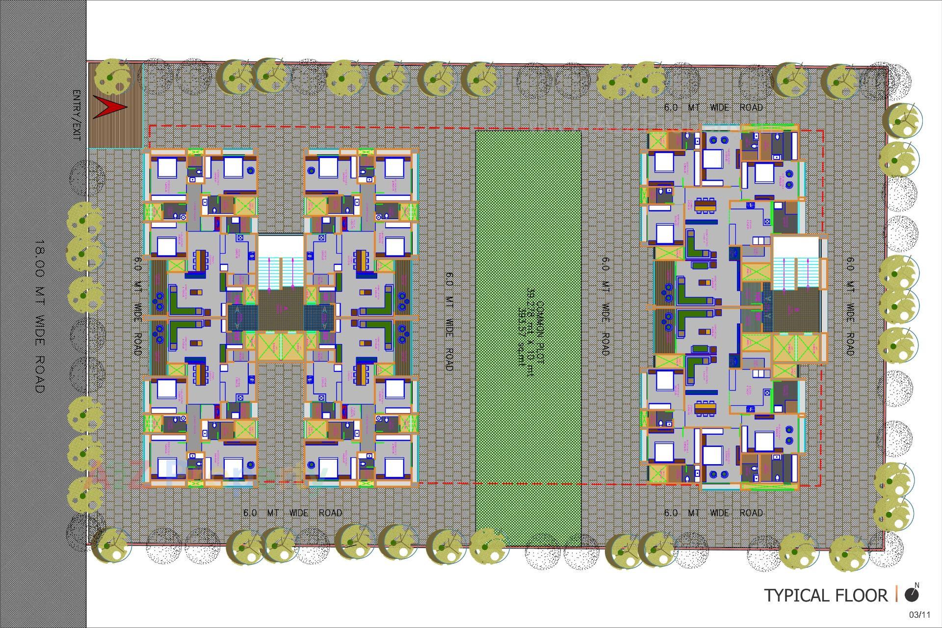 Layout of real estate project Oryn Armonia located at Hebatpur, Ahmedabad, Gujarat