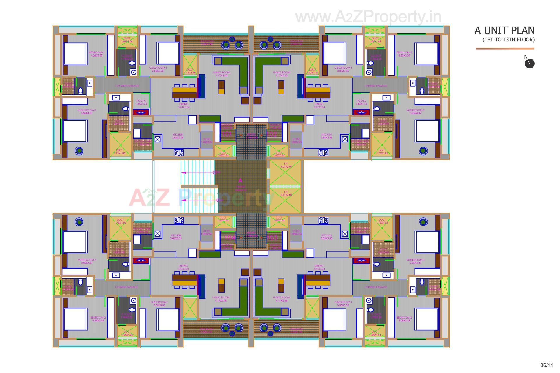 Layout of real estate project Oryn Armonia located at Hebatpur, Ahmedabad, Gujarat
