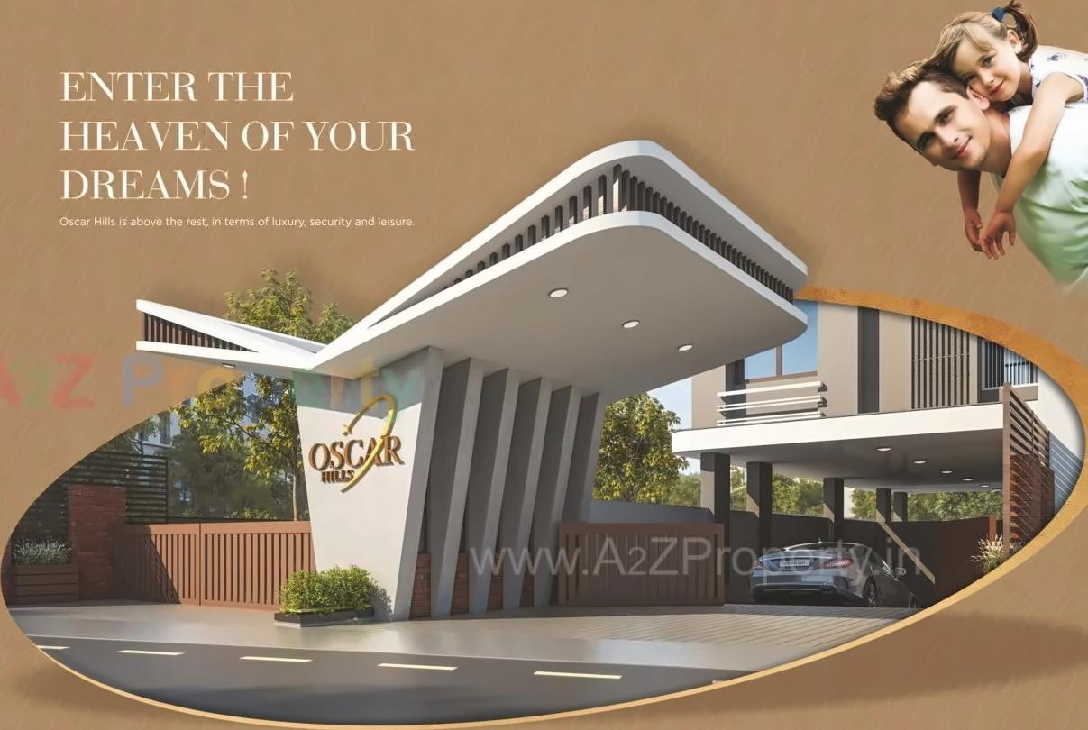 3D Elevation of real estate project Oscar Hills located at Hanspura, Ahmedabad, Gujarat