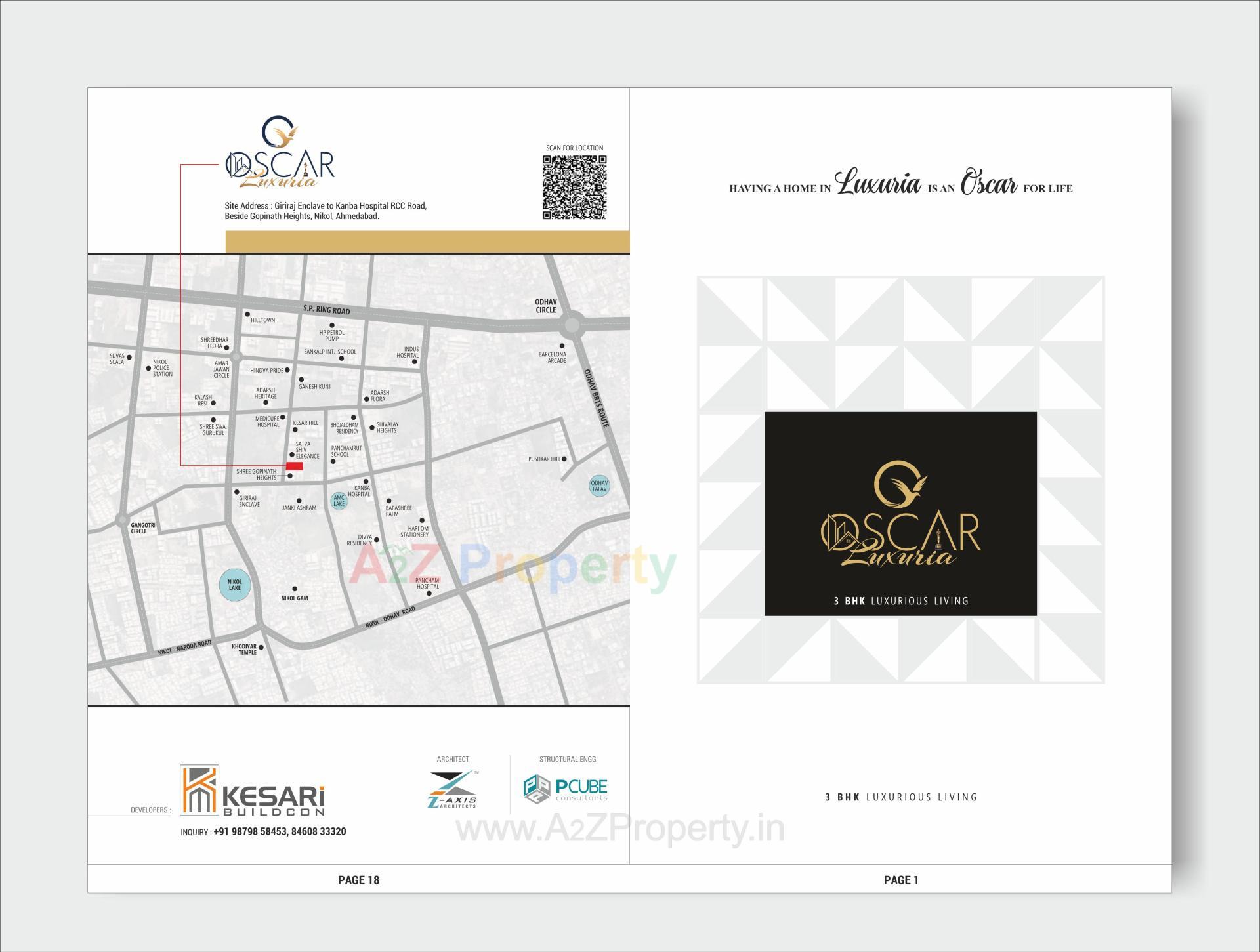  of real estate project Oscar Luxuria located at Nikol, Ahmedabad, Gujarat