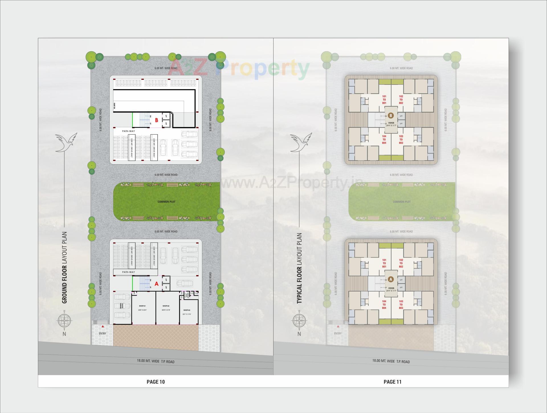 Layout of real estate project Oscar Luxuria located at Nikol, Ahmedabad, Gujarat