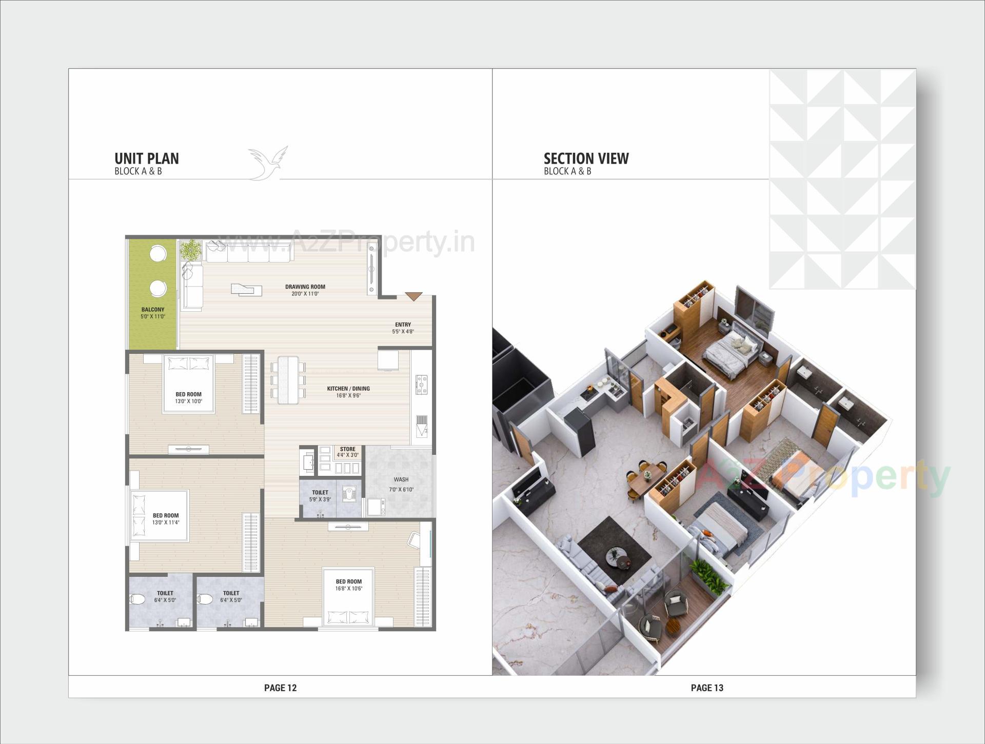 Layout of real estate project Oscar Luxuria located at Nikol, Ahmedabad, Gujarat