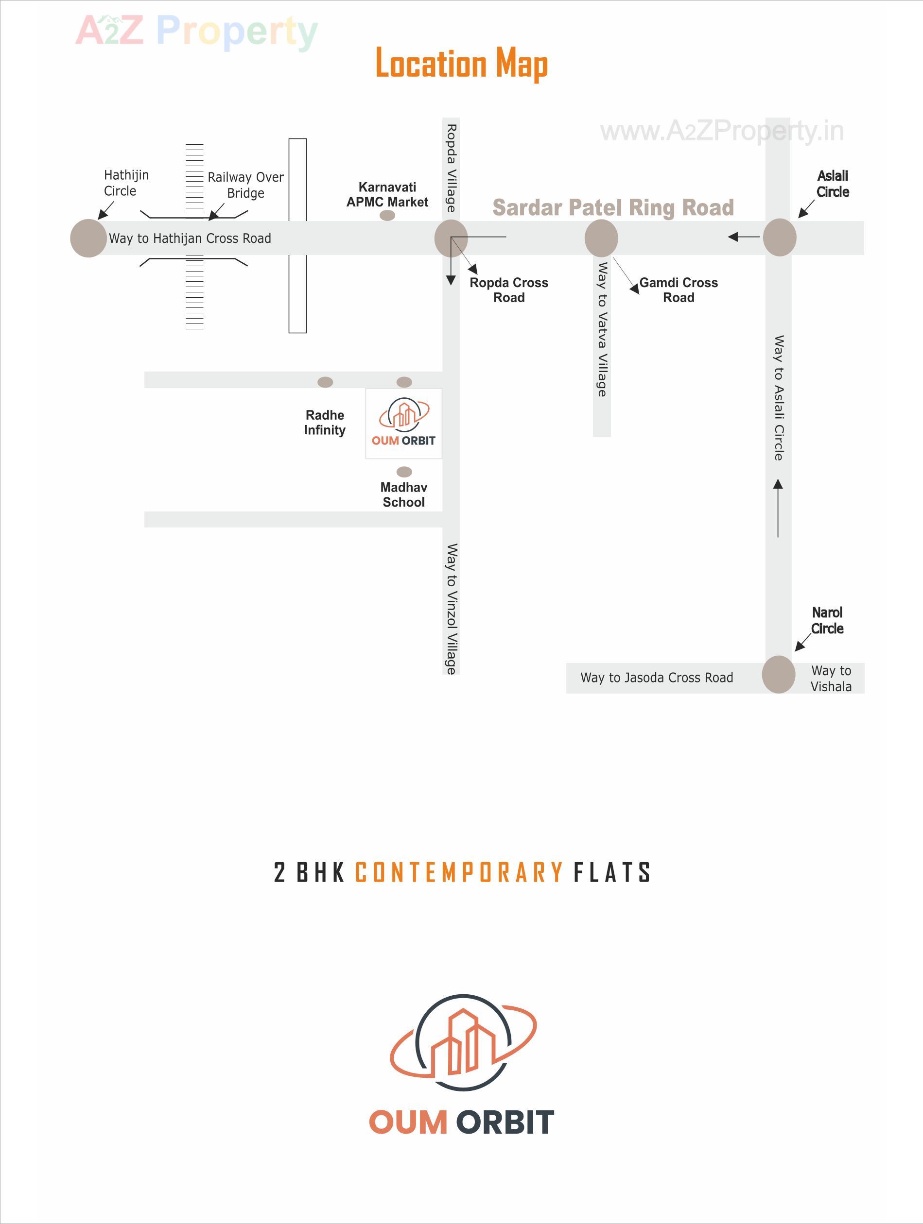 of real estate project Oum Orbit located at Vinzol, Ahmedabad, Gujarat