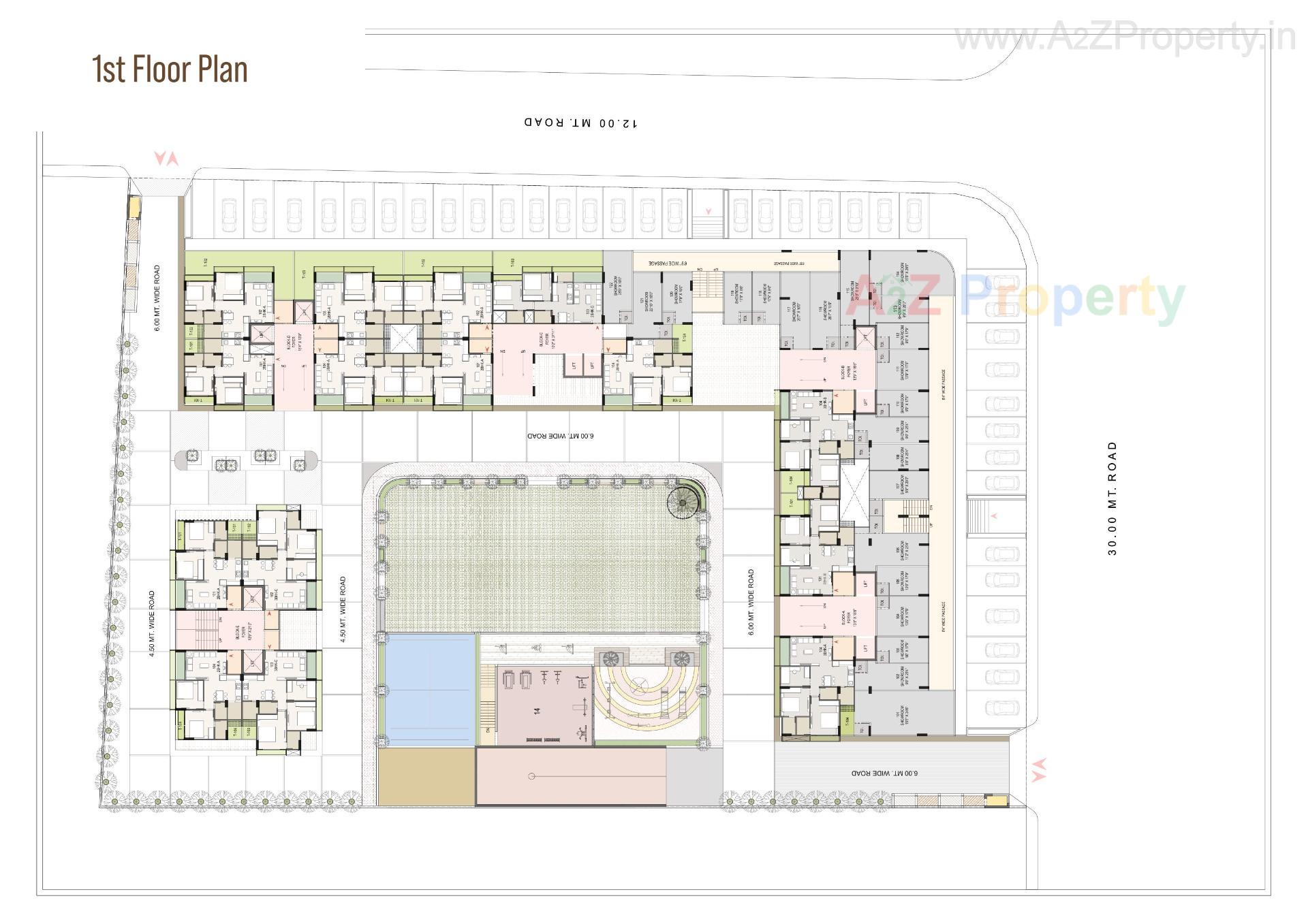 Layout of real estate project Paarijat Aamra located at Ahmedabad, Ahmedabad, Gujarat