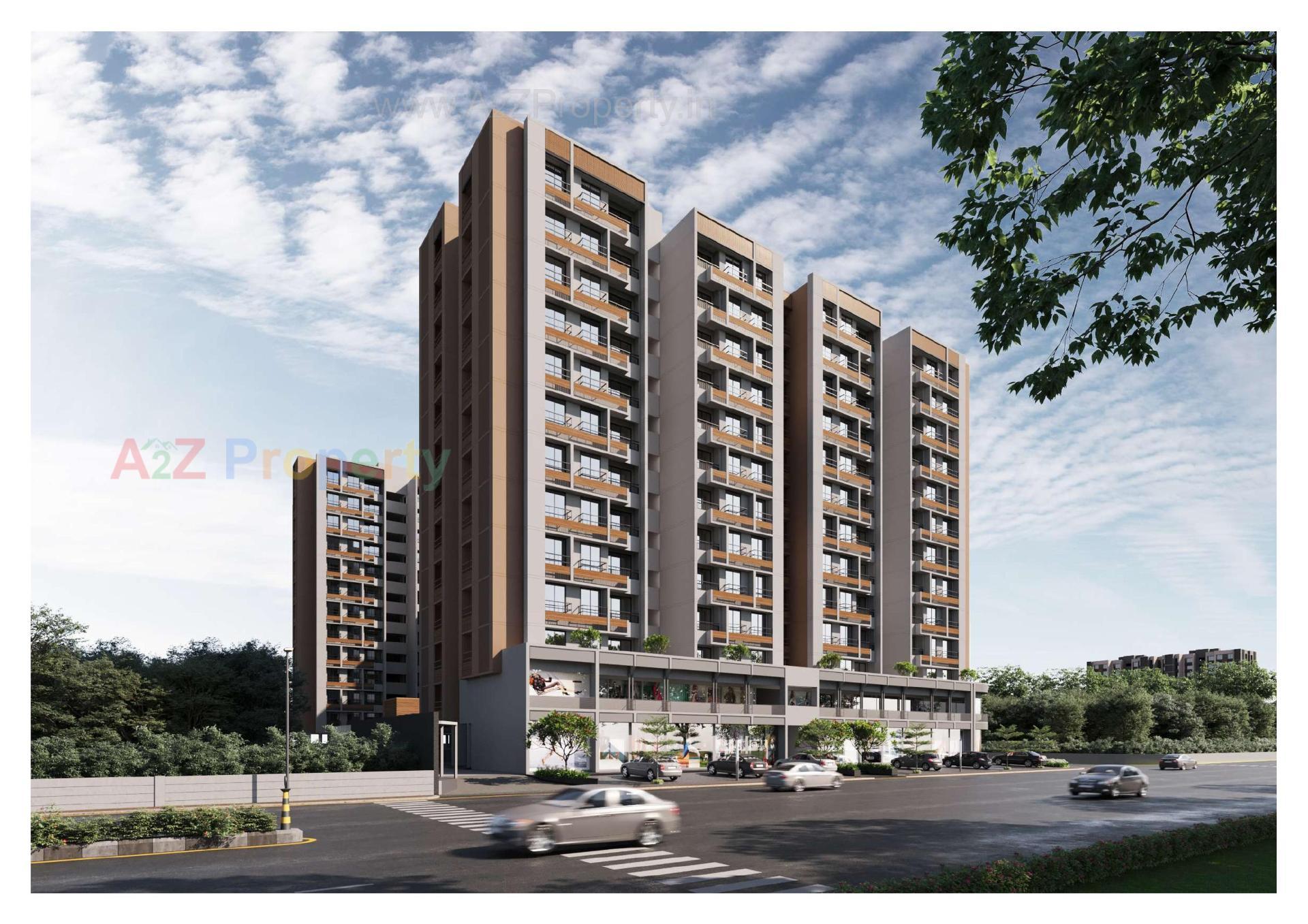3D Elevation of real estate project Paarijat Aamra located at Ahmedabad, Ahmedabad, Gujarat