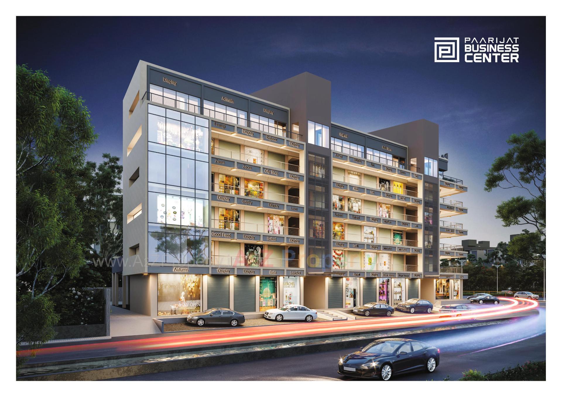 3D Elevation of real estate project Paarijat Business Center located at Vatva, Ahmedabad, Gujarat