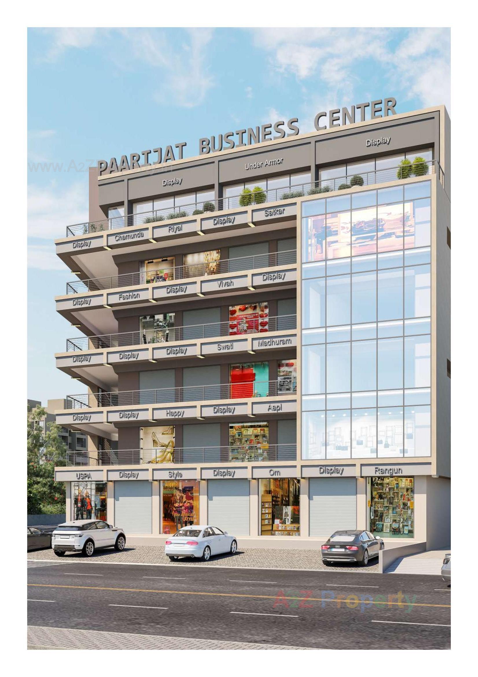 3D Elevation of real estate project Paarijat Business Center located at Vatva, Ahmedabad, Gujarat