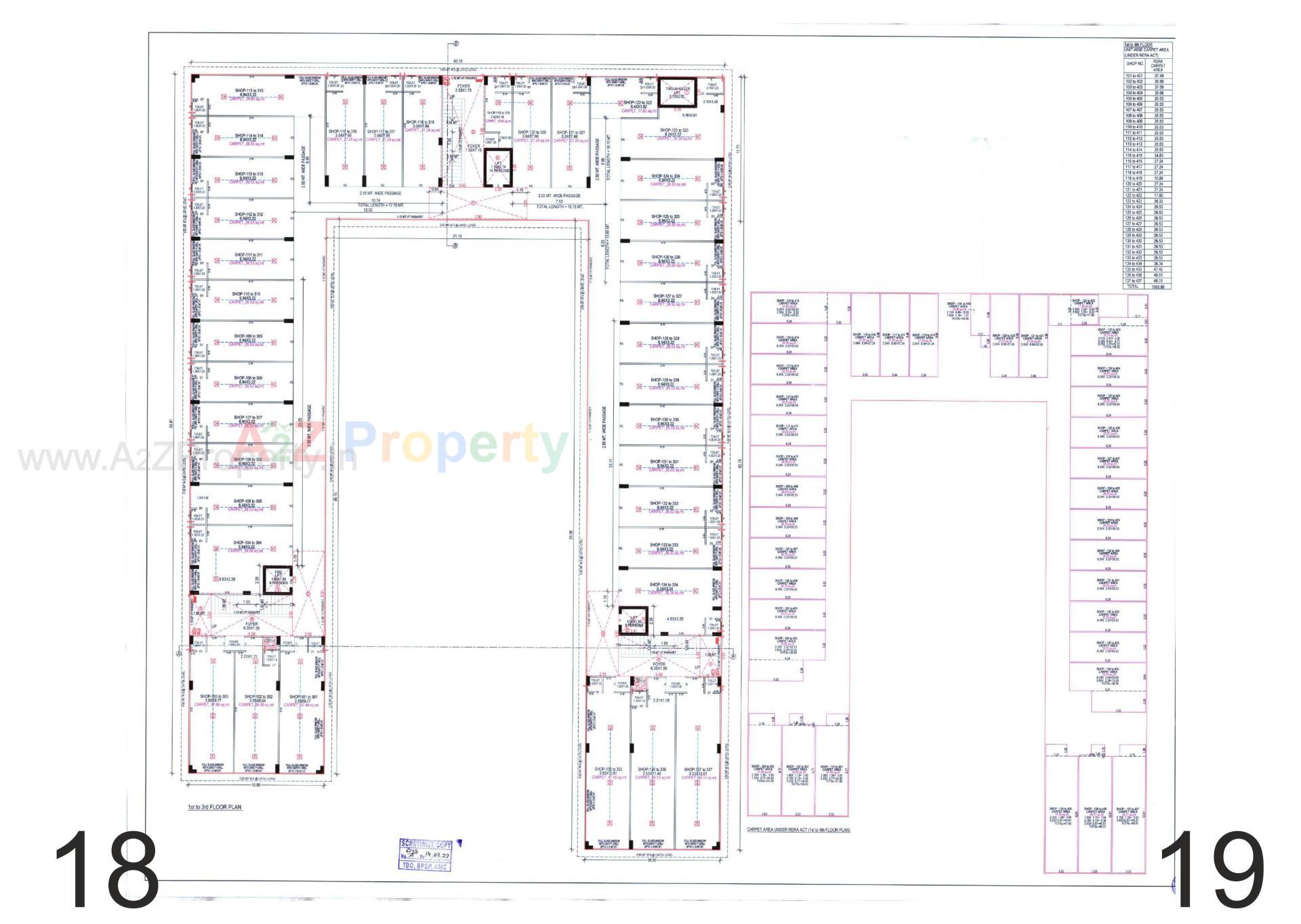 Layout of real estate project Paarijat  Hub located at Ahmedabad, Ahmedabad, Gujarat