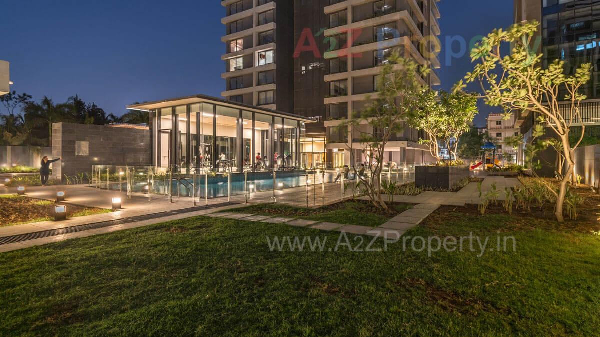 3D Elevation of real estate project Paarijat Eclat Privilon located at Jodhpur, Ahmedabad, Gujarat