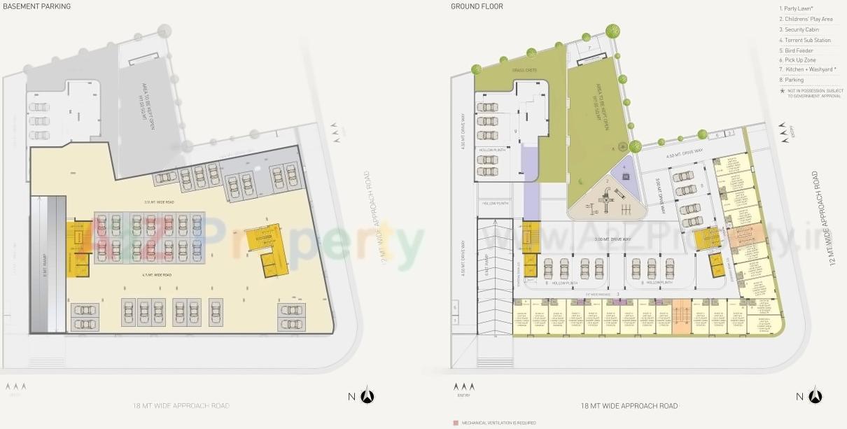 Layout of real estate project Paarijat Heights located at Vatva, Ahmedabad, Gujarat