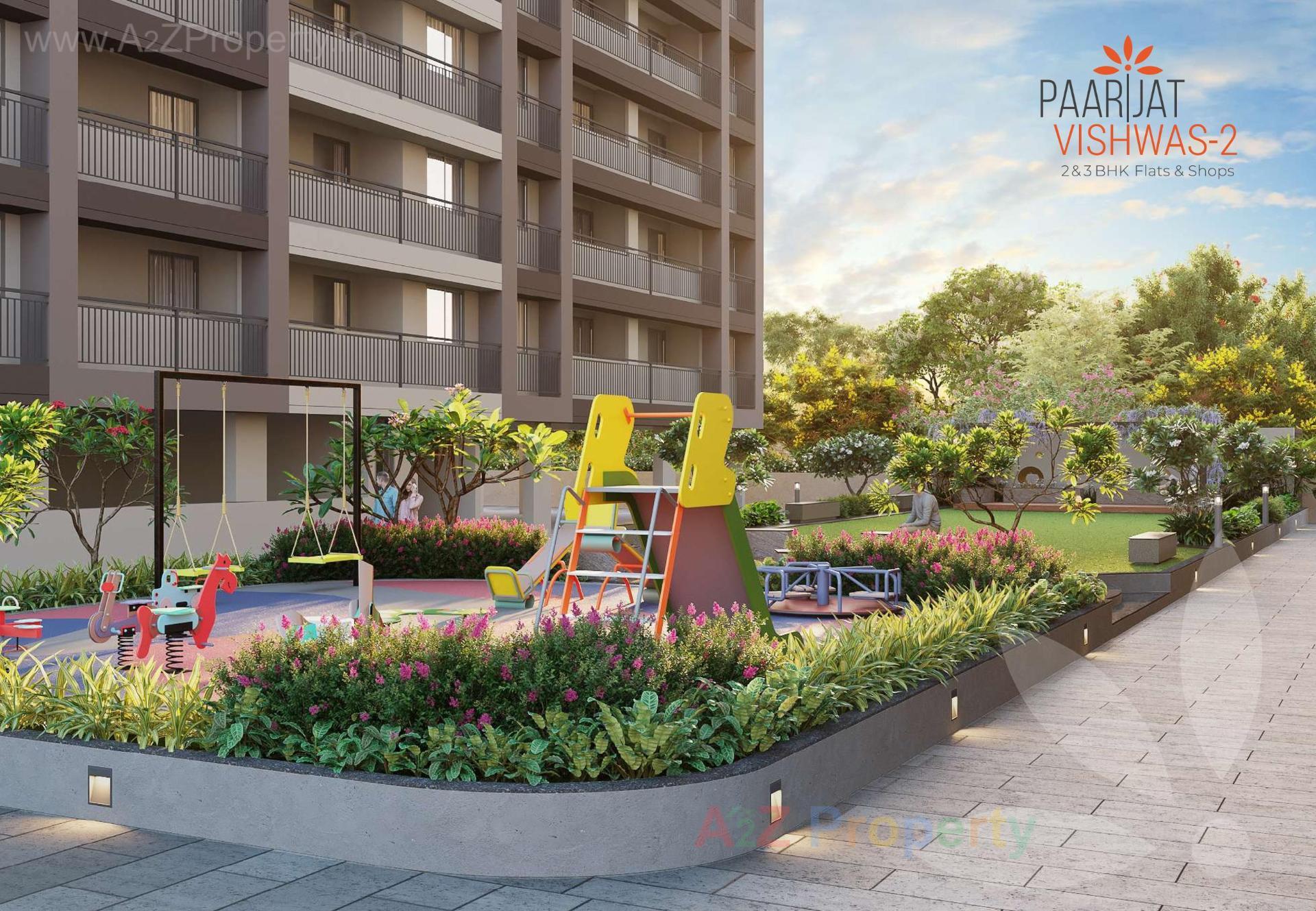 3D Elevation of real estate project Paarijat Vishvash located at Vatva, Ahmedabad, Gujarat
