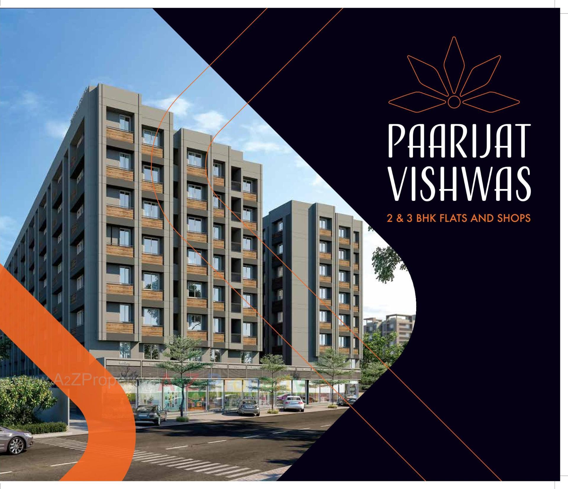 3D Elevation of real estate project Paarijat Vishwas located at Ahmedabad, Ahmedabad, Gujarat