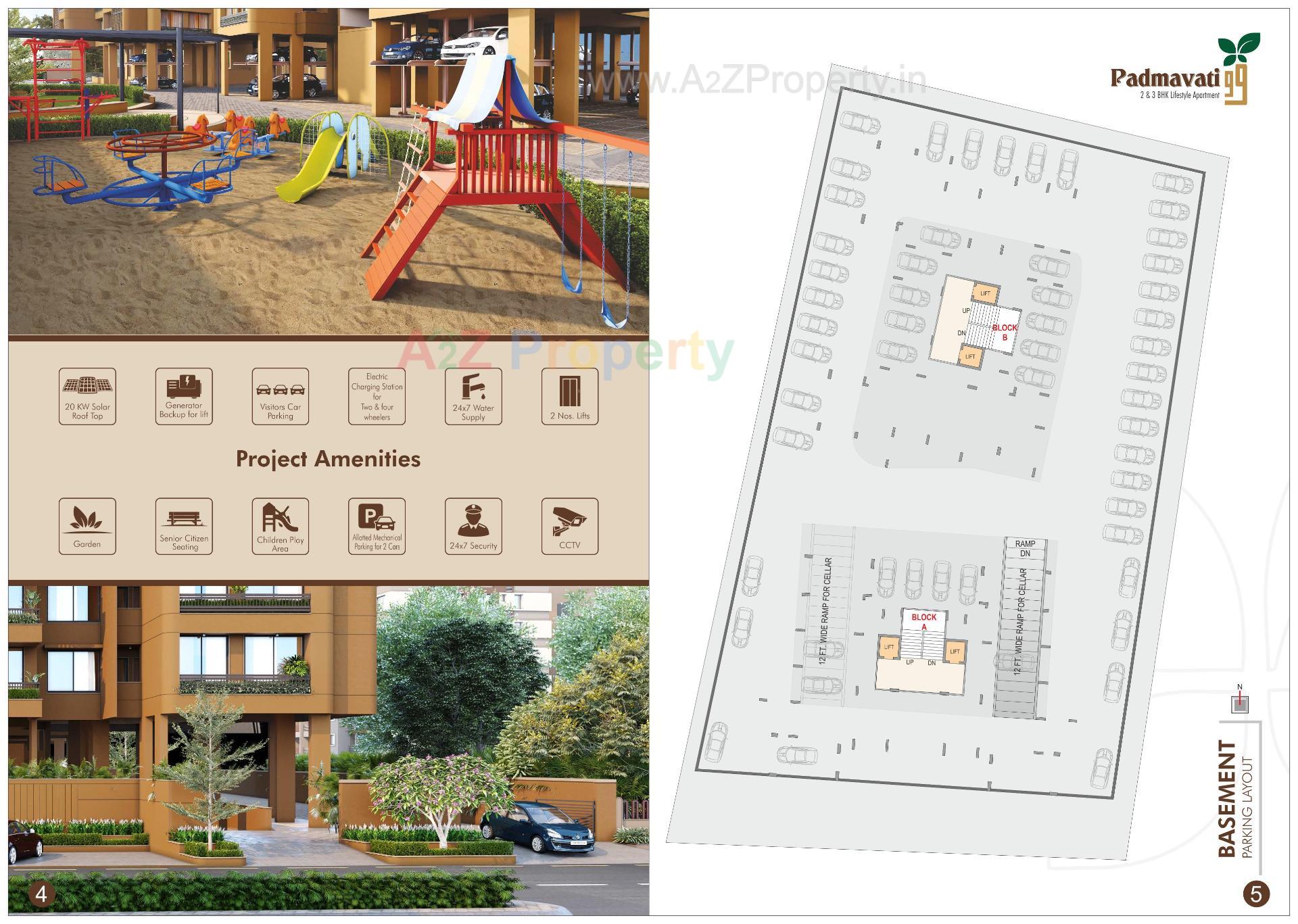 Layout of real estate project Padmavati located at Bopal, Ahmedabad, Gujarat