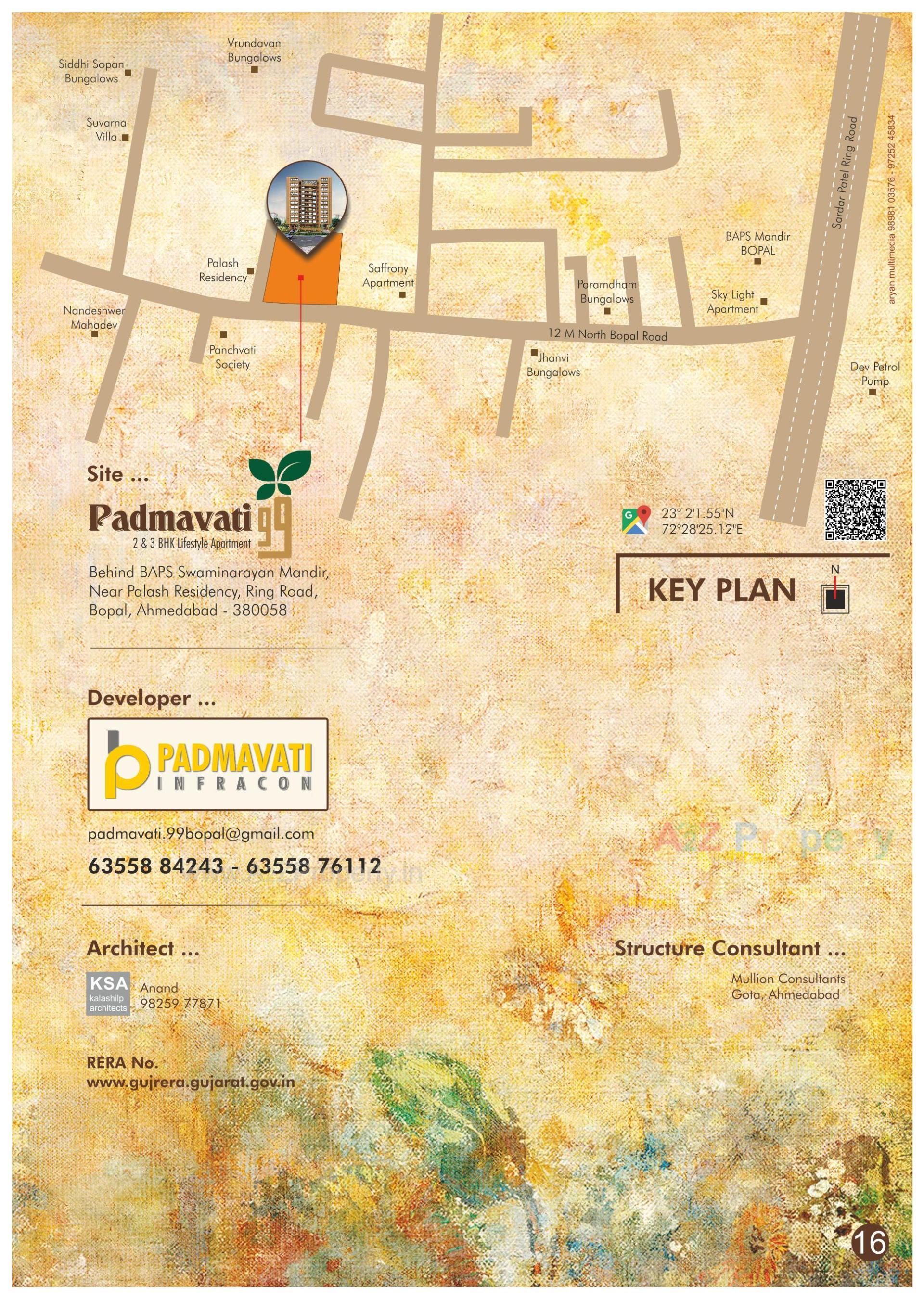  of real estate project Padmavati located at Bopal, Ahmedabad, Gujarat