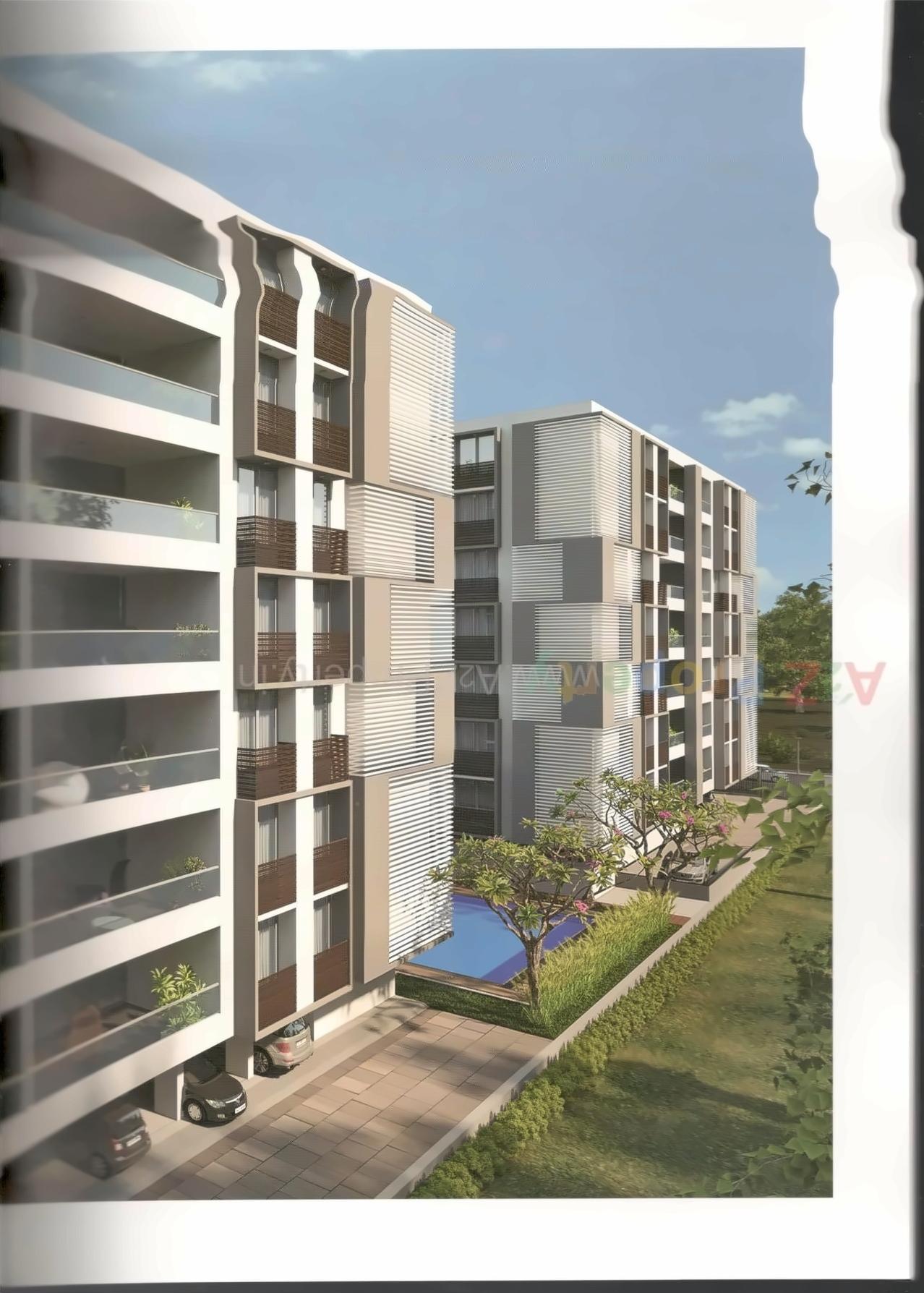 3D Elevation of real estate project Palak Elina located at Ambli, Ahmedabad, Gujarat